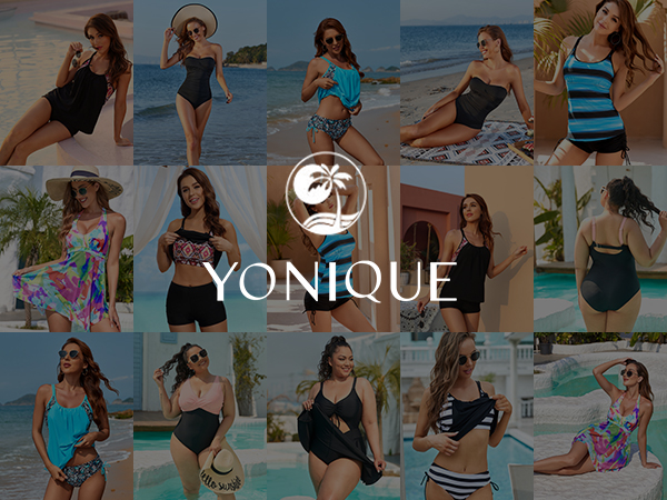 Yonique swimsuit 2 piece bikini sets for women