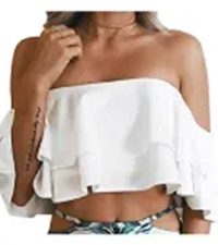 Off Shoulder Swim Top Only