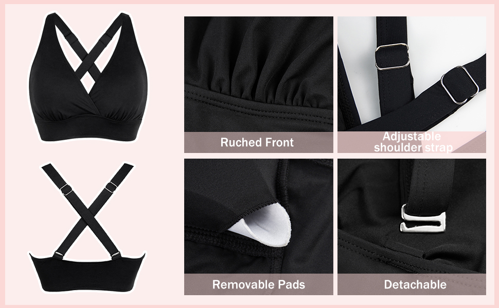 Push Up Removable Pads Supportive Bikini Top