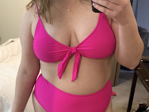 hot pink bikini sets x-large