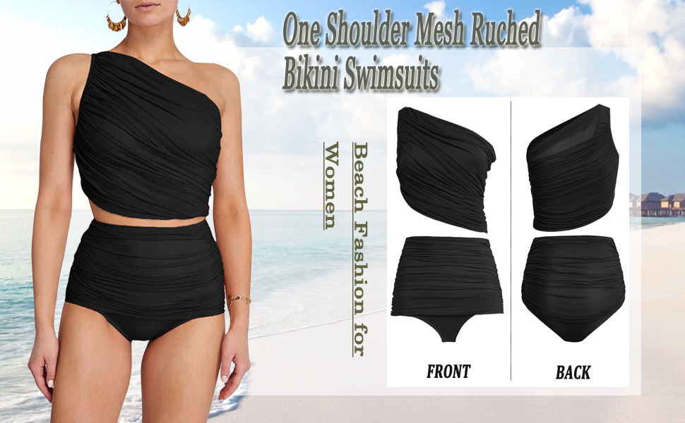 one shoulder bikini