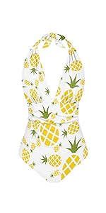 Pineapple One Piece Bathing Suit