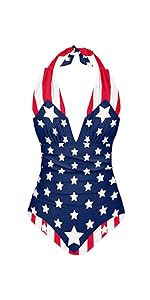 American Flag One Piece Bathing Suit