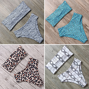 animal print bikini