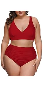 Pink Queen Women Plus Size Swimsuit