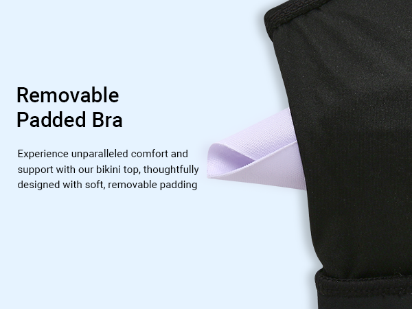 removable soft padded bra