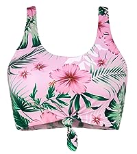 Printed Tank Bikini Top