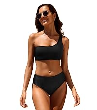 Ribbed One Shoulder Bikini