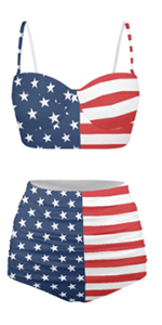 America Flag Bikini