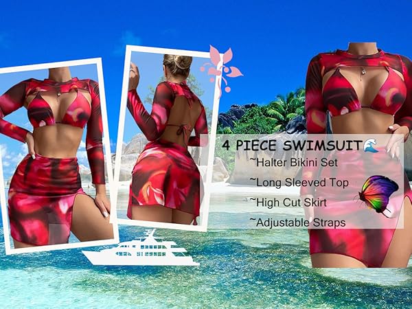 4 Piece Bikini Sets