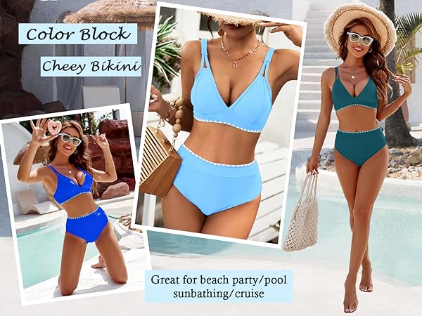 bikini sets for women high waisted