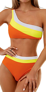 One Shoulder Sport Bikini Set