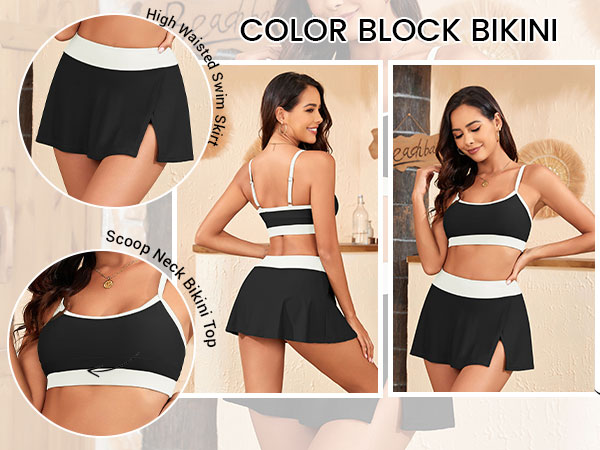 high waisted bikini sets for women