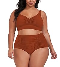 Ruched Bikini Set Bathing Suit