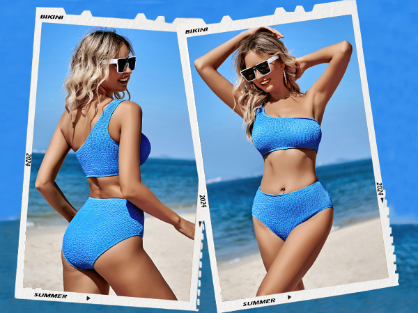 high waisted bikini sets for women