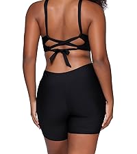 Bayside Bike Short in Black.