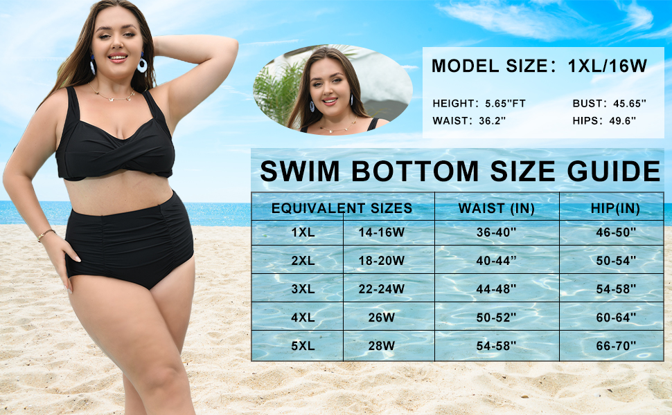 Plus Size Bikini Bottoms only 2024 4XL