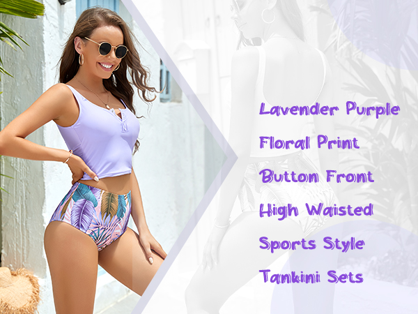 Womens High Waisted Swimsuits Leopard Printed Sports Bikini Sets Two Piece Swimwear Bathing Suits