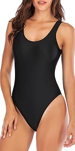 High Cut Low Back One Piece Swimsuits