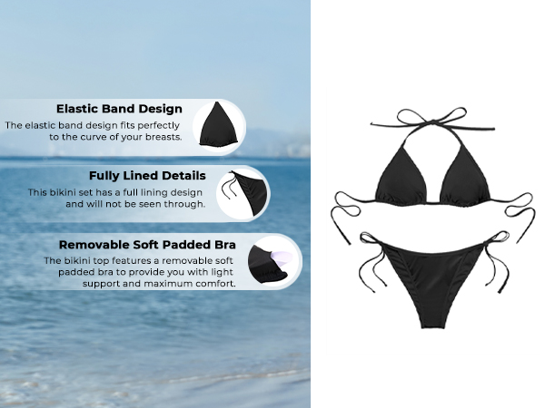 triangle bikini sets