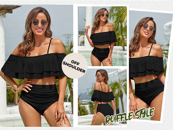 Two Piece High Waisted Bikini Set