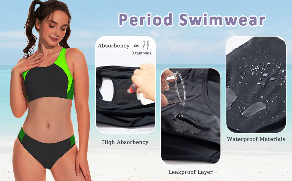 bikini+bathing+suit+period black low waisted bikini girls bikini period swimwear menstrual 