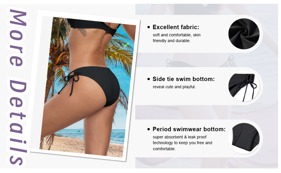 bathing suit bottoms for period period swim leakproof menstrual swimwear menstrual swim bottoms