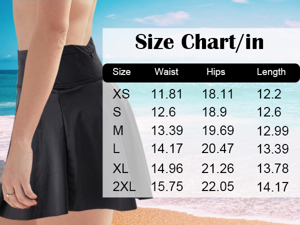 leakproof swim skirt