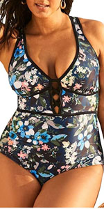 Women''s one piece swimsuit plus size