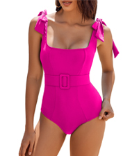 hot pink swimsuit