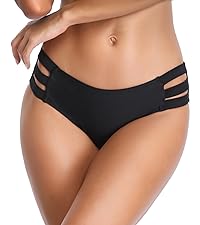 full coverage bikini bottom low rise bikini bottom black vintage bikini bottom modest  bathing suit