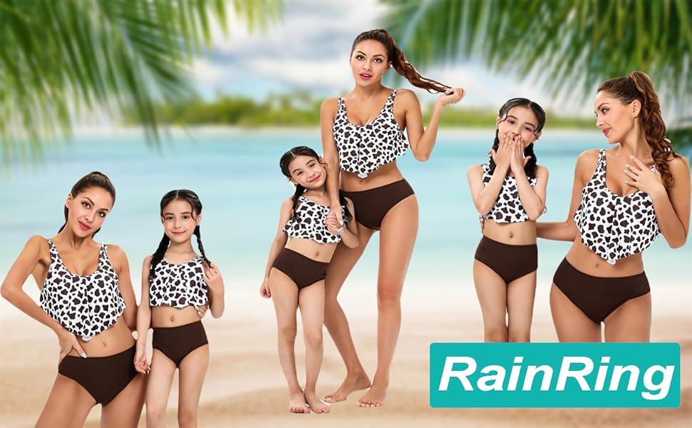 RainRing Mommy and Daughter Matching Swimwear01