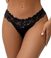 sexy black lace g string thong panties for women cotton crotch underwear for women