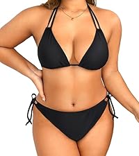 Plus Size Triangle Bikini