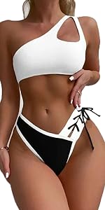 Cheeky One Shoulder Cutout Bikini