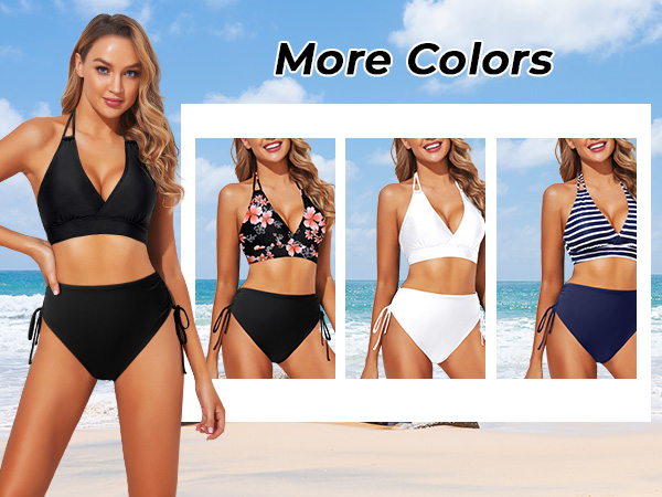 More Colors of The High Waisted Bikini Set