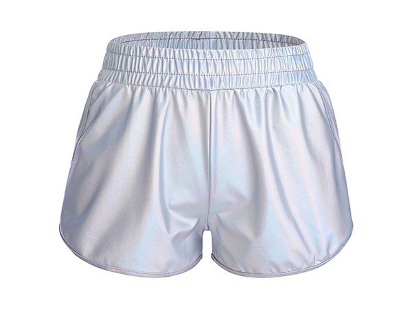 Holographic Holographic Metallic Boxer Shorts Booty Shorts rave dance bottoms for women