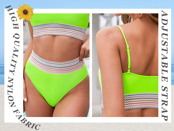 Two Piece High Waisted Bikini Sets