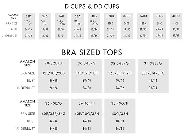 Sunsets bottoms size chart.