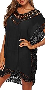 Black Swimwear Cover Ups