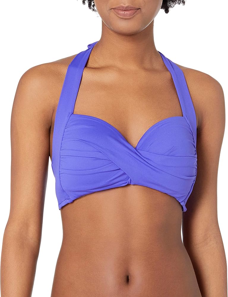 Seafolly Women's Twist Soft Cup Halter Top Swimsuit