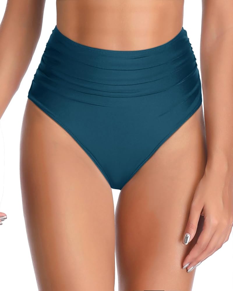 Tempt Me Women High Waisted Bikini Bottom Full Coverage Swimsuit Bottom