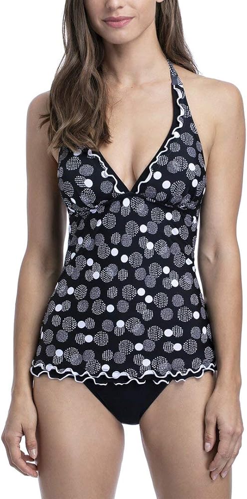 Profile by Gottex Women's Halter V-Neck Tankini Top Swimsuit