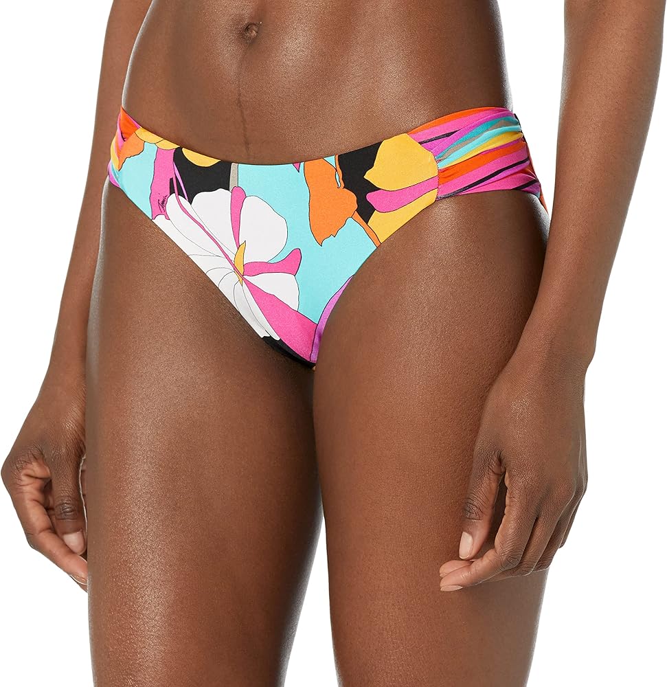 Trina Turk Women's Standard Gemini Shirred Hipster Bikini Bottom