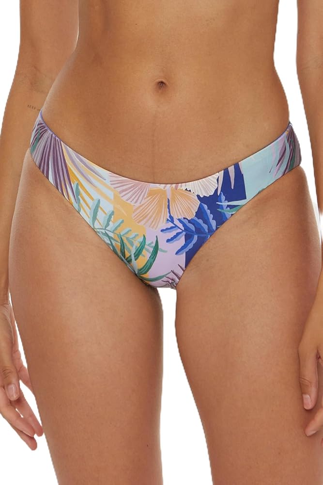 Becca by Rebecca Virtue Women's Standard Under The Sea Hipster Bikini Bottom, Adjustable, Tie Back, Swimwear Separates, Multicolor