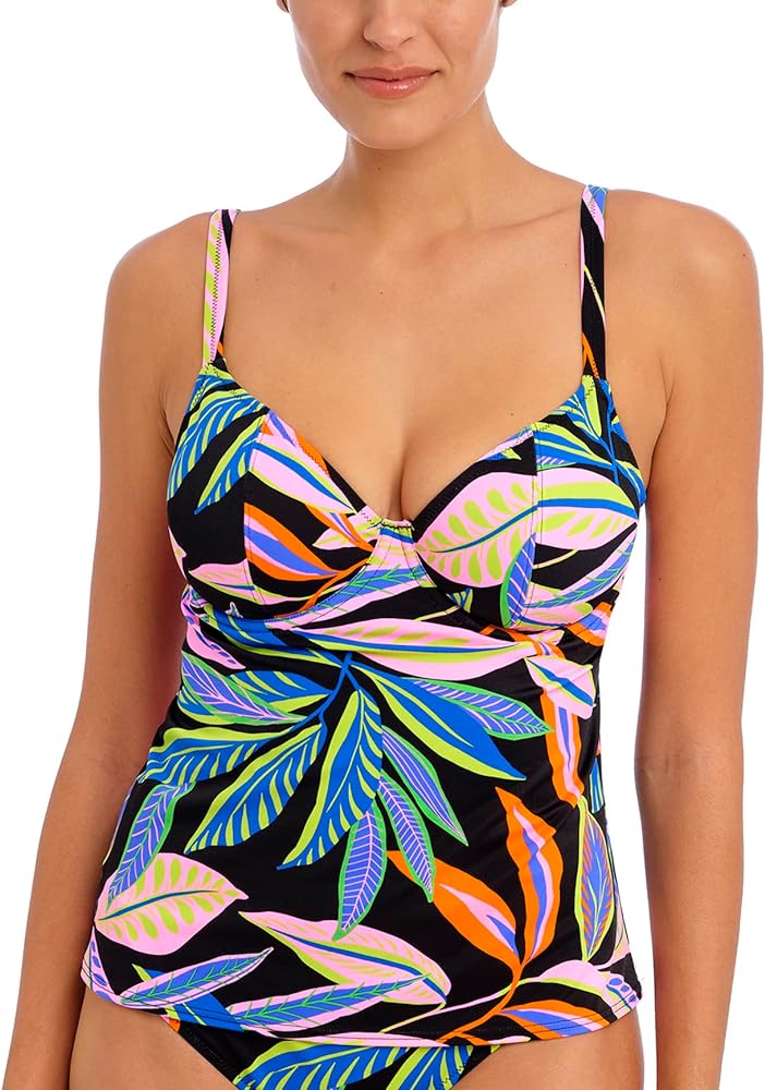 Freya Women's Desert Disco Underwire Plunge Tankini Top