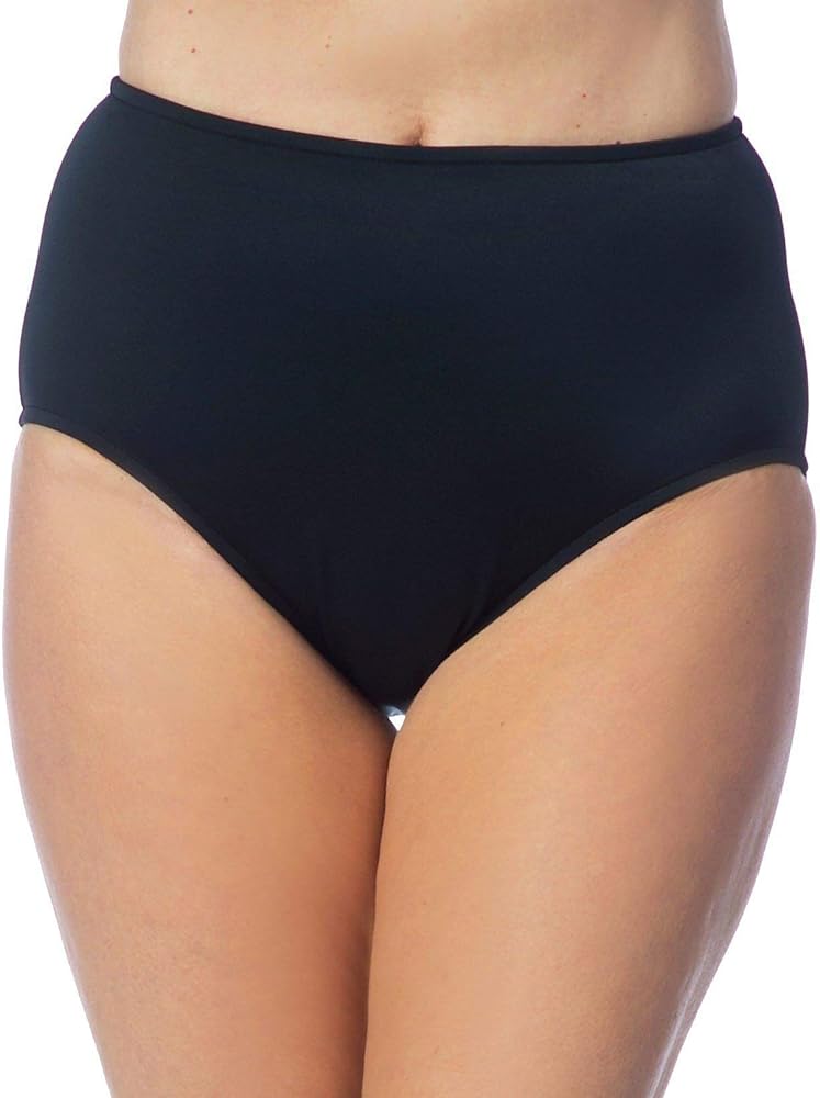 Maxine Of Hollywood Women's High Waist Hipster Bikini Swimsuit Bottom