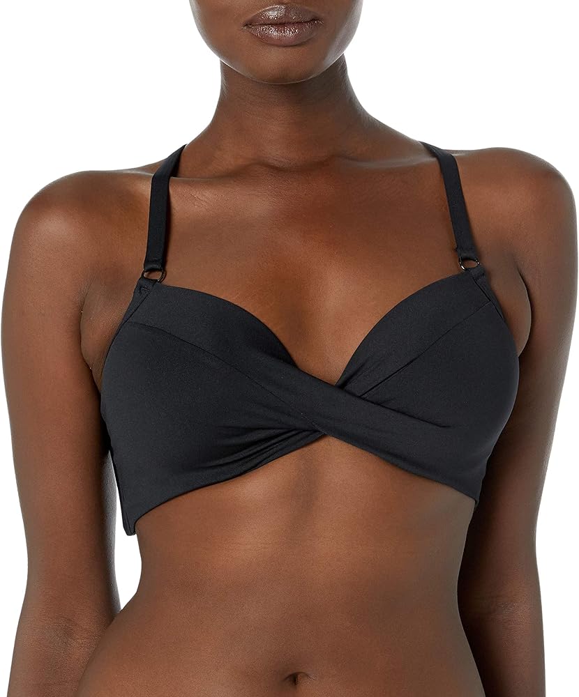 Seafolly Women's Dd Cup Twist Front Bra Bikini Top Swimsuit