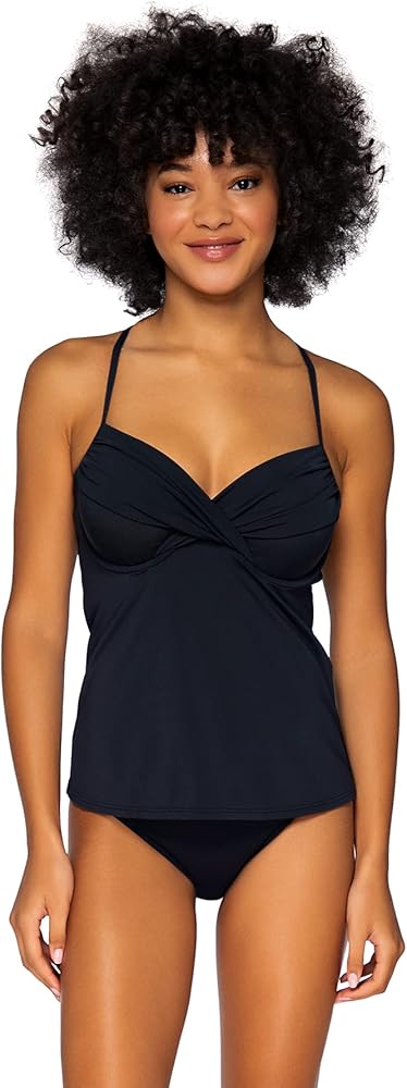 Sunsets Women's Standard Crossroads Tankini Swimsuit Top with Underwire