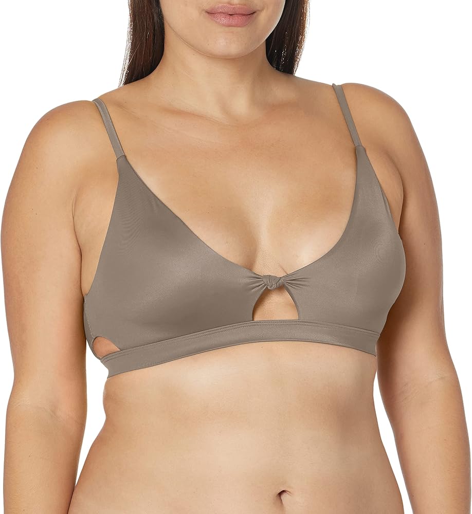 RVCA Women's Standard Solid Bikini Top